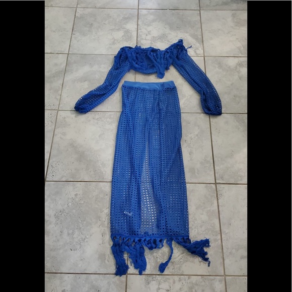 WOMEN'S SEXY 2 PIECE OUTFITS SOLID COLOR OFF SHOUL - Picture 2 of 3